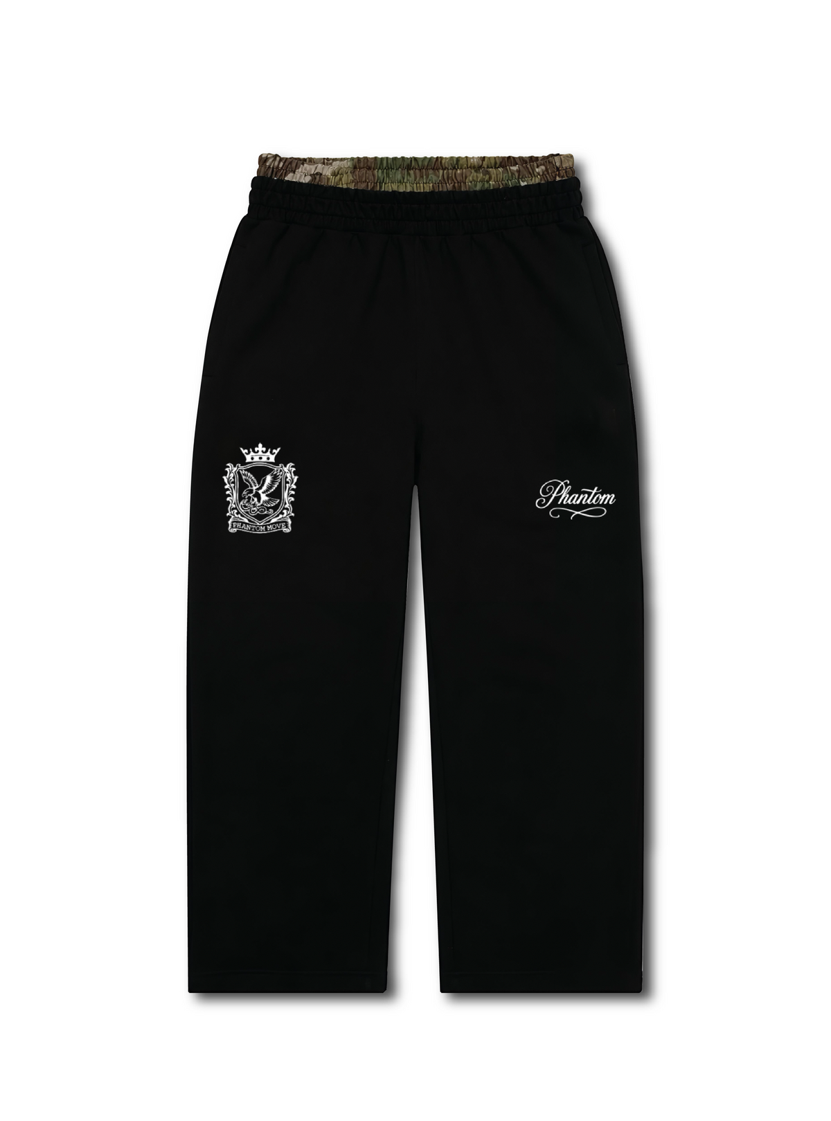 DOUBLE WAIST CAMO PANTS